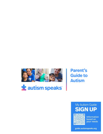 Parent's Parent S Guide To Autism - Autism Speaks