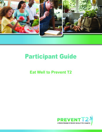 Participant Guide - Eat Well To Prevent T2
