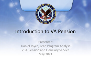 Introduction To VA Pension PowerPoint Presentation