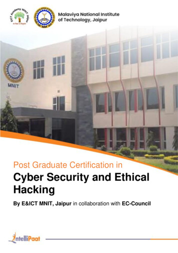 Post Graduate Certification In Cyber Security And Ethical Hacking