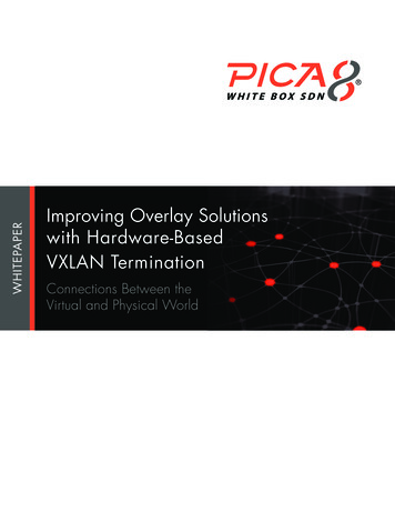 Improving Overlay Solutions With Hardware-Based VXLAN Termination - Pica8