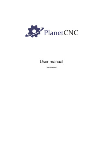 User Manual - Planet CNC