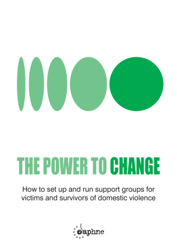 THE POWER TO CHANGE - Violence Against Women