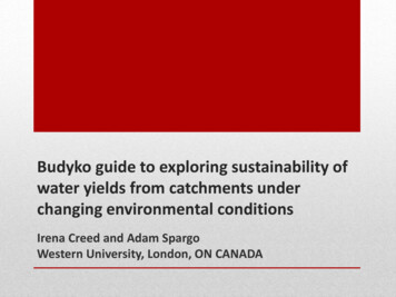 Budyko Guide To Exploring Sustainability Of Water Yields From .