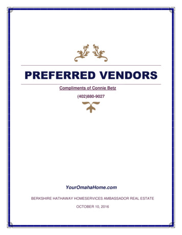 Preferred Vendors - Your Omaha Home