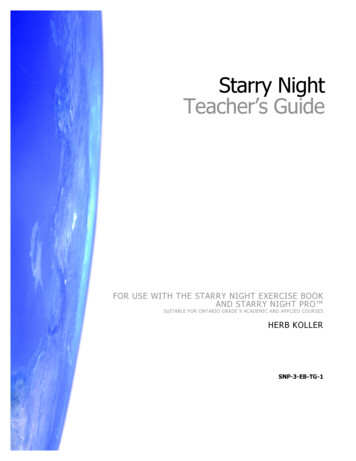Starry Night Teacher's Guide - GMU College Of Science
