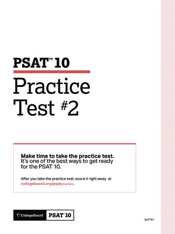 10 Practice Test 2 - College Board