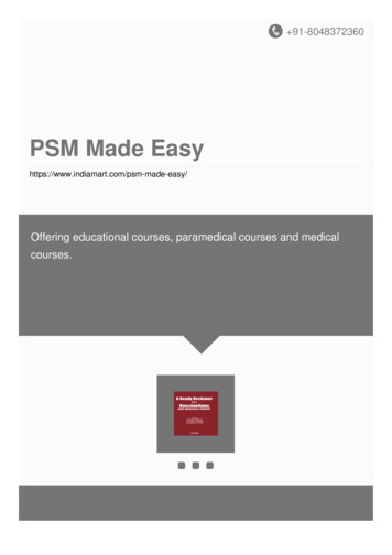 PSM Made Easy - IndiaMART