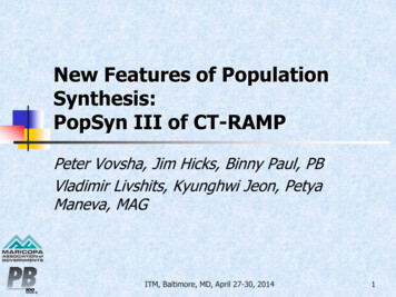 New Features Of Population Synthesis: PopSyn III Of CT-RAMP