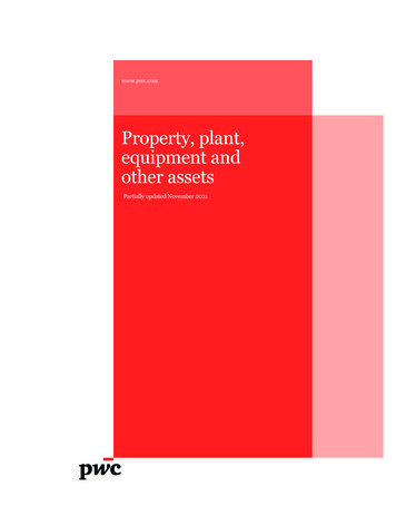 Property, Plant, Equipment And Other Assets - PwC