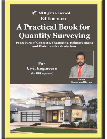 Quantity Surveying Book