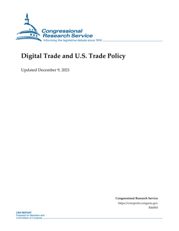Digital Trade And U.S. Trade Policy