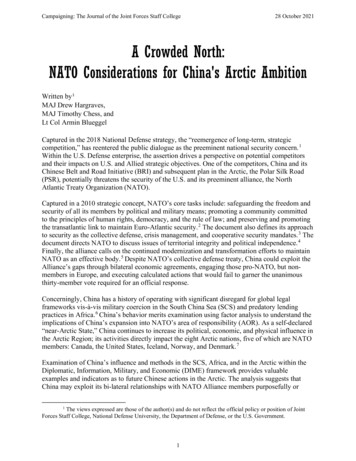 A Crowded North: NATO Considerations For China's Arctic Ambition