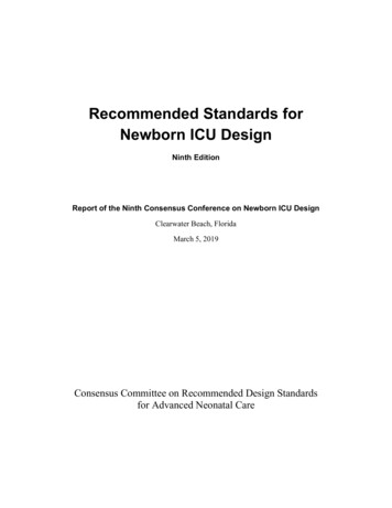 Recommended Standards For Newborn ICU Design - FGI