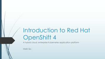 Introduction To Red Hat OpenShift 4 - ACSIP