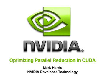 Optimizing Parallel Reduction In CUDA - Nvidia