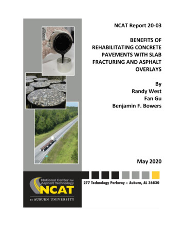NCAT Report 20-03 BENEFITS OF REHABILITATING . - Auburn University