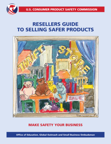RESELLERS GUIDE TO SELLING SAFER PRODUCTS - CPSC.gov