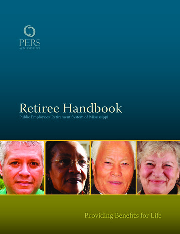 Retiree Handbook - PERS Of MS