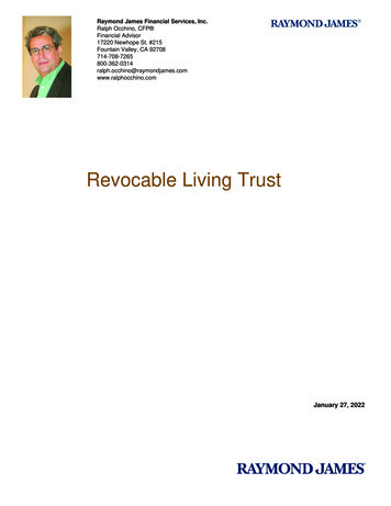 Revocable Living Trust - Raymond James