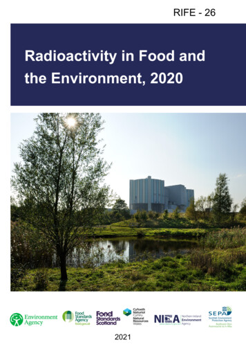Radioactivity In Food And The Environment, 2020