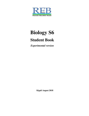 Biology S6 - Rwanda Education Board