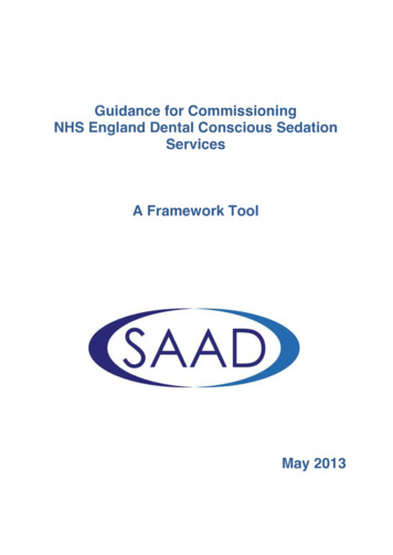 SAAD Guidance Commissioning Sedation