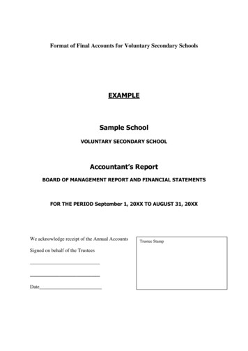 Accountant's Report - FSSU