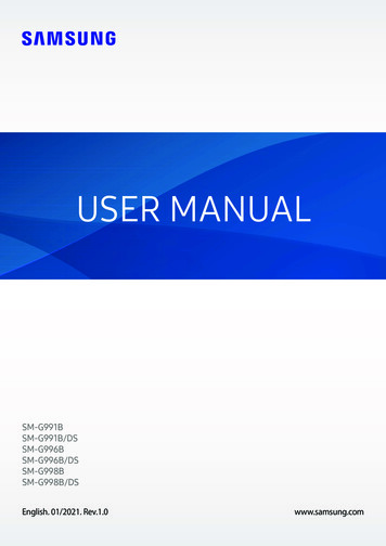 USER MANUAL - Galaxy S21 User Guide