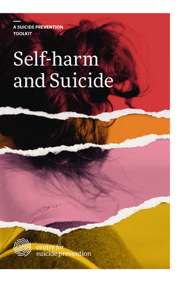 A SUICIDE PREVENTION TOOLKIT Self-harm And Suicide