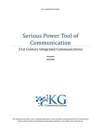 Serious Power Tool Of Communication - Iwicomm 