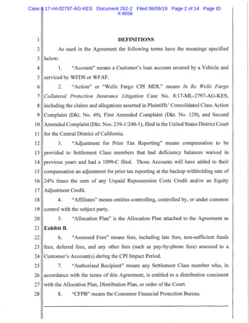 Case 8:17-ml-02797-AG-KES Document 262-2 Filed 06/06/19 Page 2 Of 14 .