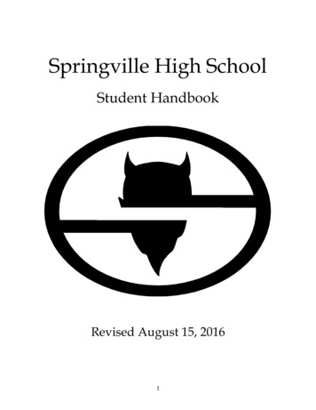 Springville High School - Nebo School District