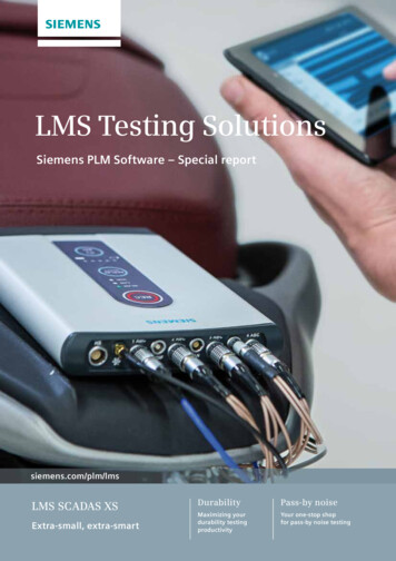 LMS Testing Solutions - Siemens Digital Industries Software