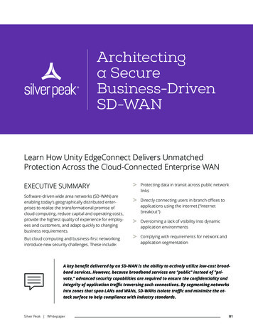 Architecting A Secure Business-Driven SD-WAN