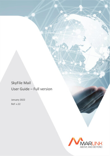 SkyFile Mail User Guide Full Version - Marlink 