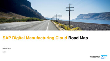 SAP Digital Manufacturing Cloud Road Map - Amazon S3