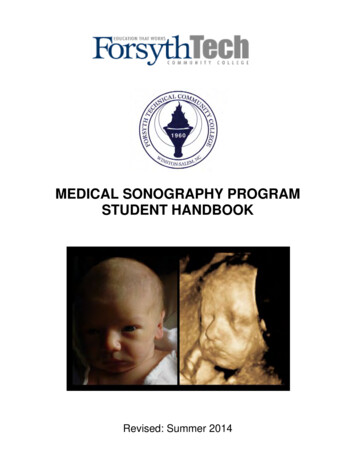MEDICAL SONOGRAPHY PROGRAM STUDENT HANDBOOK - Forsyth Tech