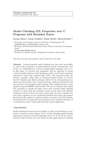 Model Checking LTL Properties Over C Programs With Bounded Traces - SSVLAB