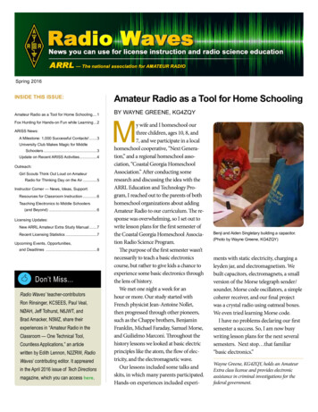InsIde ThIs Issue: M - ARRL