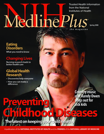 Spring 2008 - NIH MedlinePlus Magazine