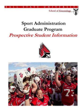 Sport Administration Graduate Program . - Ball State University