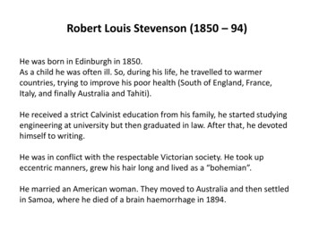 Robert Louis Stevenson (1850 - 94)