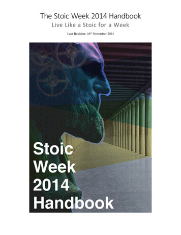 The Stoic Week 2014 Handbook - WordPress 