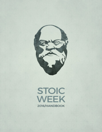 Stoic Week 2016 Handbook - Modern Stoicism