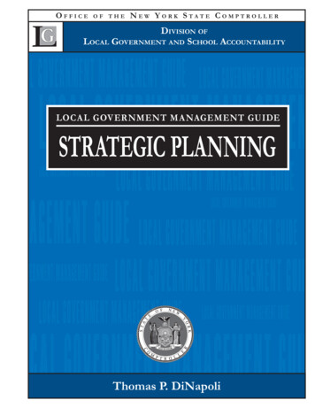 Local Government Management Guide - Strategic Planning