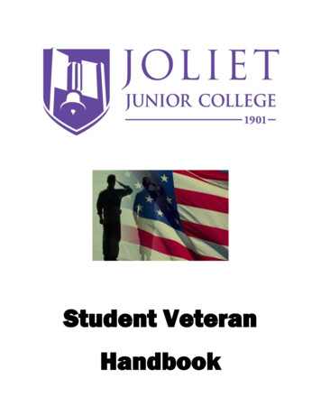 Student Veteran Handbook - Joliet Junior College