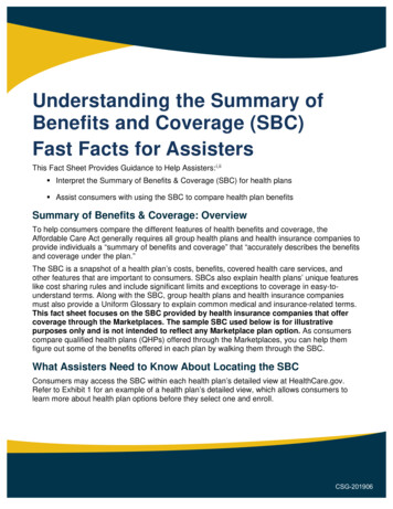 Understanding The Summary Of Benefits And Coverage (SBC)