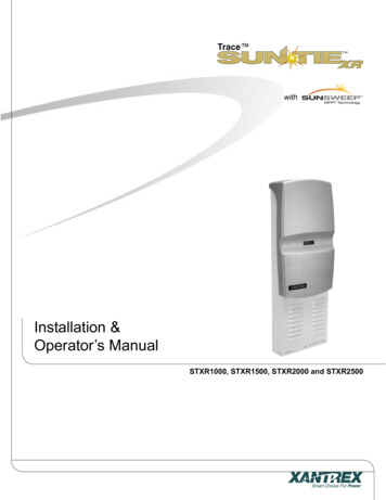 Installation & Operator S Manual