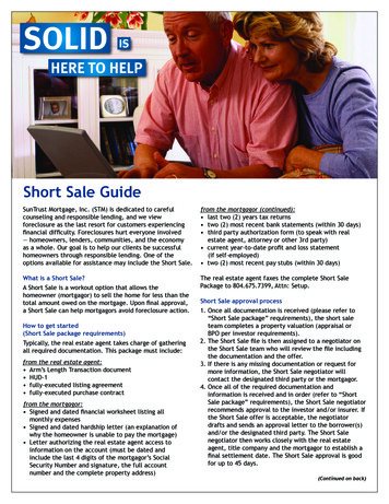 SunTrust Mortgage Short Sale Guide